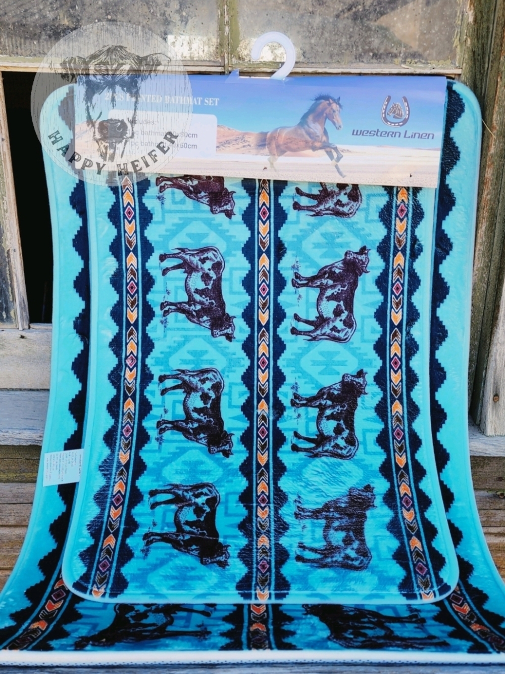 Western 2 Piece Bath Mat Set
